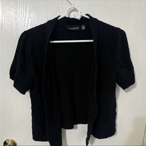 Nina Leonard Black Women's Cardigan